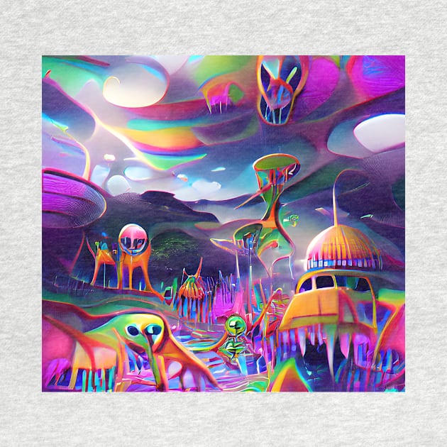 Psychedelic Alien World #1 by Mihadom